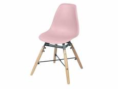 Chaise design scandinave enfant judy - rose