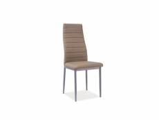 Chaise moderne - h261 bis - 40 x 38 x 96 cm - taupe