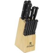 Cook Concept - Bloc 11 couteaux et ciseaux de cuisine Pradel