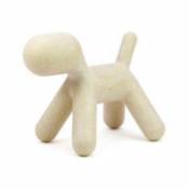 Décoration Puppy Small / L 42 cm - Pailleté : édition limitée Noël 2021 - Magis blanc en plastique