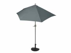 Demi parasol semi-circulaire balcon terrasse uv 50+ polyester/aluminium 3kg avec une portée de 270 cm anthracite avec support 04_0003851