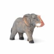 Figurine Animal / Eléphant - Bois sculpté main -
