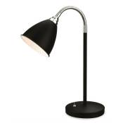 Firstlight Bari - 1 lampe de table noire avec chrome,