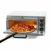 Four à pizza 2000 watts acier affiné pierre à pizza