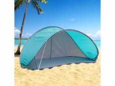 Hi tente de plage escamotable bleu 429133