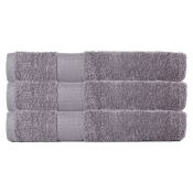Lot de 3 serviettes éponge 50*90 cm 500 gr/m2 gris