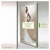 M&t Displays - Cadre clic clac Snap Frame vitrine - Argent