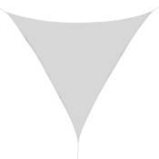 Outsunny Voile d'Ombrage Triangulaire Grande Taille 4 x 4 x 4 m Polyester Imperméabilisé Haute Densité 160 g/m² Gris