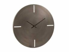 Paris prix - horloge murale en métal design "mat" 50cm gris