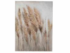 Paris prix - tableau déco "blé" 90x120cm naturel & or