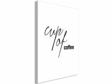 Paris prix - tableau imprimé "cup of coffee" noir