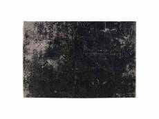 Paris prix - tapis déco rectangulaire "fitz" 160x230cm noir