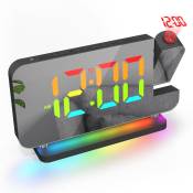 Réveil Horloge électronique led colorée avec veilleuse
