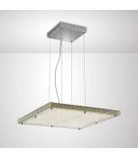Suspension Amelia 44W 4400lm LED 4000K Stainless Steel/cristal