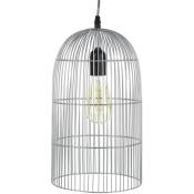 Suspension luminaire en métal filaire Cage - Diam. 20 cm - Diam. 20 x 30 - Argent