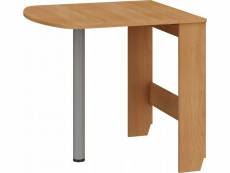 Table à manger semi-ovale pliante aulne 81x80cm modèle:homni 6 table pliable papillon