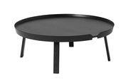 Table basse Around XL / Ø 95 x H 36 cm - Muuto noir en bois