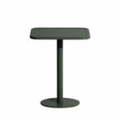 Table carrée Week-End / Bistot - Aluminium - 60 x 60 cm - Petite Friture vert en métal