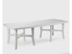 Table d'extérieur rectangulaire extensible, made in italy, 160x100x72 cm (fermé), couleur blanc 8052773494823
