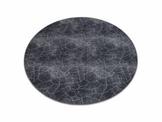 Tapis stone cercle calcul gris cercle 100 cm