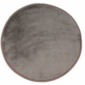 Thedecofactory - FLANELLE - Tapis rond extra-doux taupe diam.70 - Taupe
