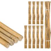 Tiges en bambou 120 cm, lot de 250, en bambou naturel, tuteur pour plantes ou décoration, bâtons pour bricoler, naturel