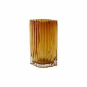 Vase Folium Small / L 12,6 x H 20 cm - AYTM orange en verre