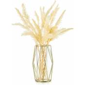 Vase pour l'herbe, vase en verre doré avec support