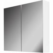 Vega - Armoire avec miroir, 80x73x15 cm, blanc brillant 50118800 - Kielle