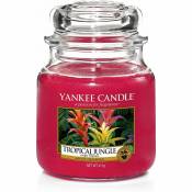 Yankeecandle - Bougie jarre en verre Jungle tropical Moyen modèle - Rouge