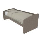 600SE - Canapé-lit de forme simple 80x190 - Gris fumée