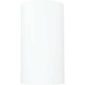 Abat-jour en tissu blanc pour lampes sur pied Ø18,5cm Cylindre - Blanc