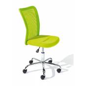 Altobuy - clide - Chaise de Bureau Enfant Tissu Vert