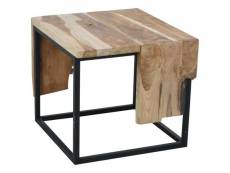 Ambiance table d'appoint teck 54x50x46 cm