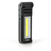 Aslo - Lampe torche led rechargeable power bank 3,7V Super led 2x3W 200 lumens Autonomie 4 heures - black