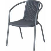 Bistrot Street Chair in Steel and Outdoor Resin Garden