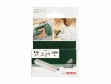 Bosch 2609255845 set de 1000 agrafes ã fil plat type 57 largeur 10,6 mm epaisseur 1,25 mm longueur 6 mm 2609255845