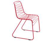 Chaise empilable Flux / Métal - Magis rouge en métal