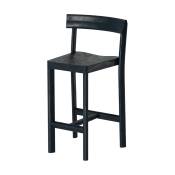 Chaise en bois de chêne noire Galta 65 - Kann Design