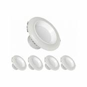 Downlight LED encastrable 12W Dimmable 120° (Pack