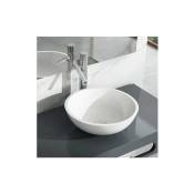 Ducha - Lavabo a poser rond solid surface 41ØCM y