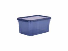 Eda plastique boîte de rangement funny box 4 l - bleu profond acidulé - 25,5 x 18 x 12,7 cm EDA3086960243630