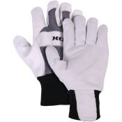 Gants de travail / gants de jardinage Solid de KOX gris, Taille 12 - Gris