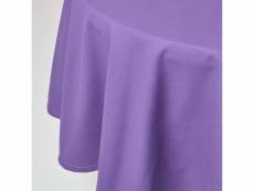 Homescapes nappe de table ronde en coton unie violet - 178 cm KT1558D