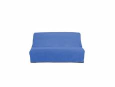 Housse de clic-clac panama en coton - 185-200 x 120-140 cm - bleu