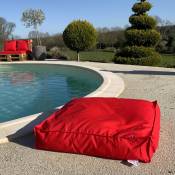 Housse de coussin de sol outdoor - Rouge - 71x71x15