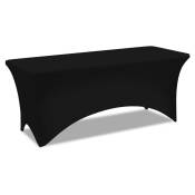 Idmarket - Housse noire pour table pliante 180 cm - Noir