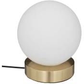 Lampe boule Dris blanc H16cm Atmosphera créateur d'intérieur - Blanc