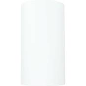 Licht-erlebnisse - Abat-jour en tissu blanc pour lampes sur pied Ø18,5cm Cylindre - Blanc