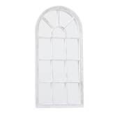 Miroir classique fenêtre arche en plastique blanc